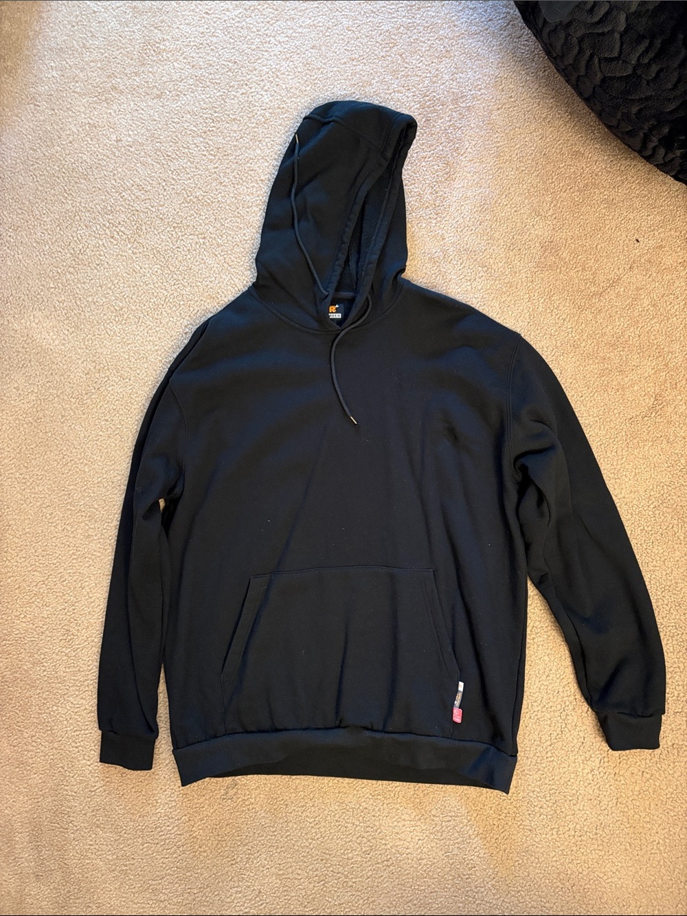 Men's Black Flame Resistant (FR) Pullover Hoodie Sweatshirt